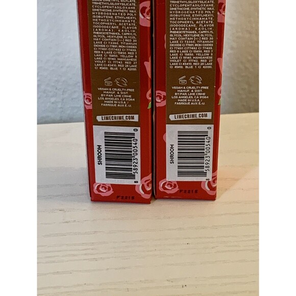 2X Lime Crime Velvetines Liquid Matte Lipstick "SHROOM" Full Size New Box SET - Picture 5 of 5